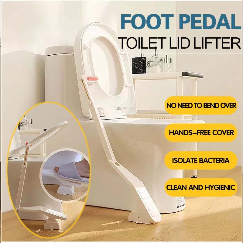 Universal Toilet Seat Cover Mat - Universal No-Touch Toilet Seat Lifter - Hands-Free Toilet Flushing Device